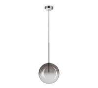 Ideal Lux Luminosa Equinoxe 25Cm Globe Pendant Ceiling Light Smoke Grey