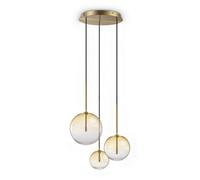 Ideal Lux Luminosa Equinoxe Cluster Pendant Ceiling Light Shaded Amber 3X G4