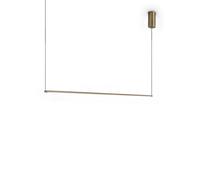 Ideal Lux Luminosa Essence Bar Pendant Ceiling Light Brass 1X Led 2250Lm 3000K