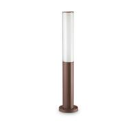 Ideal Lux Etere 3000K LED Outdoor Post Light in a Coffee Brown Finish