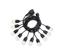 Ideal Lux Luminosa Fiesta Outdoor Display Hanging Lights Black Ip44, E27