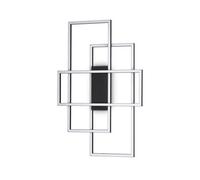 Ideal Lux Frame Rectangular LED Flush Ceiling Light in Black Finish