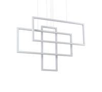 Ideal Lux Luminosa Frame Led Decorative Integrated Pendant Light White, 93000K