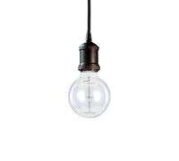 Ideal Lux Frida Single Light Ceiling Pendant In Black Finish
