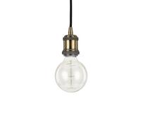 Ideal Lux Frida Single Light Ceiling Pendant In Antique Brass Finish