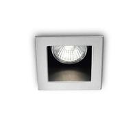 Ideal Lux Funky 1 Light Recessed Spotlight Aluminium, Gu10