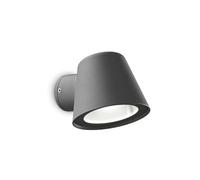 Ideal Lux Luminosa Gas 1 Light Outdoor Wall Light Anthracite Ip43, Gu10