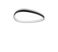 Ideal Lux Gemini 61Cm Dali Integrated Led Semi Flush Light Black 3650Lm 3000K