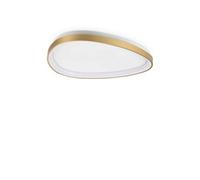 Ideal Lux Gemini 61Cm Dali Integrated Led Semi Flush Light Brass 3650Lm 3000K