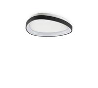 Netlighting Gemini Integrated LED Semi Flush Ceiling Light Black 2950lm 4000K Netlighting Black
