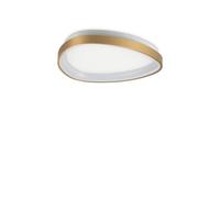 Ideal Lux Luminosa Gemini Integrated Led Semi Flush Ceiling Light Brass 2950Lm 4000K