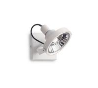 Ideal Lux Glim Single Spotlight Fitting in White Finish