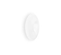 Ideal Lux Glory 3 Light Flush Ceiling Fitting in Satin Nickel Finish With White Glass