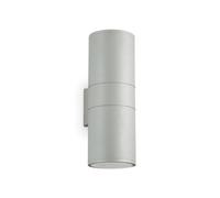 Ideal Lux Luminosa Gun 2 Light Outdoor Up Down Wall Light Grey Ip54