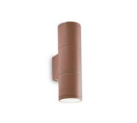 Ideal Lux Luminosa Gun Outdoor Up Down Light Coffee Ip44, Gu10