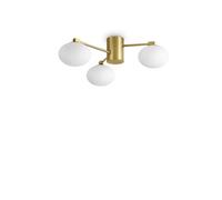 Ideal Lux Luminosa Hermes 3 Light 60Cm Globe Ceiling Light Brass