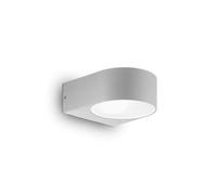 Ideal Lux Iko Single Light Up & Down Outdoor Wall Fitting in Grey Finish