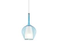 Ideal Lux Luminosa Kalique I 18Cm Dome Pendant Ceiling Light Sky Blue 1X E27