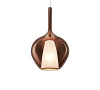 Ideal Lux Luminosa Kalique I 28Cm Dome Pendant Ceiling Light Copper 1X E27