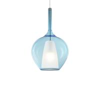 Ideal Lux Luminosa Kalique I 28Cm Dome Pendant Ceiling Light Sky Blue 1X E27