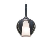 Ideal Lux Luminosa Kalique I 28Cm Dome Pendant Ceiling Light Smoke 1X E27