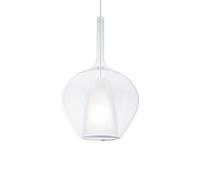 Ideal Lux Luminosa Kalique I 28Cm Dome Pendant Ceiling Light Transparent 1X E27