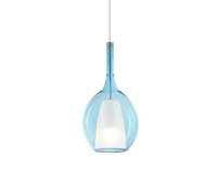 Ideal Lux Luminosa Kalique Il 18Cm Globe Dome Pendant Ceiling Light Sky Blue 1X E27