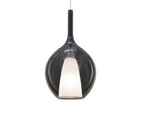 Ideal Lux Luminosa Kalique Il 28Cm Globe Dome Pendant Ceiling Light Smoke 1X E27