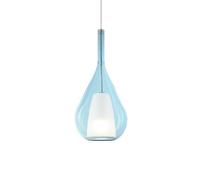 Ideal Lux Luminosa Kalique Ill 18Cm Teardrop Dome Pendant Ceiling Light Sky Blue 1X E27