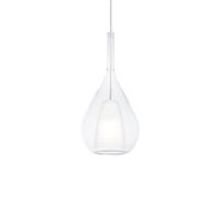 Ideal Lux Luminosa Kalique Ill 18Cm Teardrop Dome Pendant Ceiling Light Transparent 1X E27