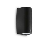 Ideal Lux Luminosa Keope Led 2 Light Outdoor Small Up Down Wall Light Black Ip55, Gu10