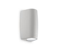 Ideal Lux Luminosa Keope Led 2 Light Outdoor Small Up Down Wall Light Grey Ip55, Gu10