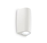 Ideal Lux Luminosa Keope Led 2 Light Outdoor Small Up Down Wall Light White Ip55, Gu10