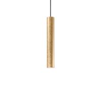 Ideal Lux pendant light, gold-coloured, Ø 6 cm, metal