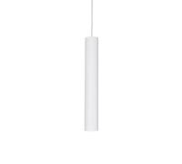 Ideal Lux Look Single Light Ceiling Pendant in White Finish
