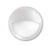 Ideal Lux Luminosa Lucia 1 Light Half Diffuser Outdoor Flush Wall Light White Ip66, E27