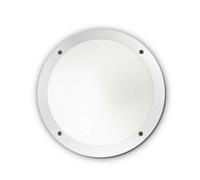Ideal Lux Luminosa Lucia Led 1 Light Diffuser Outdoor Flush Ceiling / Wall Light White Ip66, E27