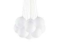 Ideal Lux Luminosa Mapa Bianco 11 Light Small Cluster Pendant White, E14