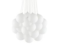 Ideal Lux Luminosa Mapa Bianco 22 Light Large Cluster Pendant White, E14