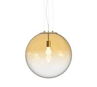 Ideal Lux Luminosa Mapa Clear 50Cm Globe Pendant Ceiling Light Amber