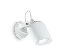 Luminosa Lighting Luminosa Minitommy 1 Light Outdoor Wall Spotlight White Ip66, Gu10