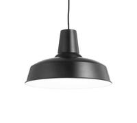 Ideal Lux Luminosa Moby 1 Light Dome Ceiling Pendant Black, E27