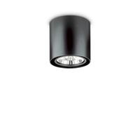 Ideal Lux Mood Round Large Flush Ceiling Fitting in Black Finish