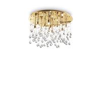 Ideal Lux Luminosa Moonlight 12 Light Large Semi Flush Ceiling Pendant Gold, G9