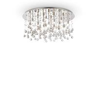 Ideal Lux Luminosa Moonlight 15 Light Extra Large Semi Flush Ceiling Pendant Chrome, G9