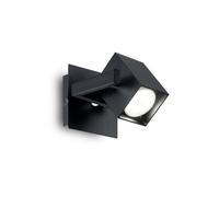 Ideal Lux Mouse Single Light Wall Spotlight in a Black Finish