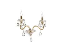 The Italian Collection Negresco 2 Light Wall Fitting in Gold Finish