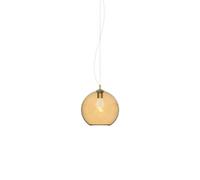 Ideal Lux Luminosa Nemo 20Cm Dome Pendant Ceiling Light Amber