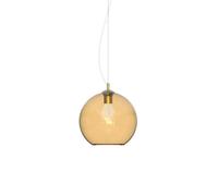 Ideal Lux Luminosa Nemo 30Cm Dome Pendant Ceiling Light Amber