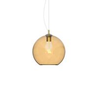 Ideal Lux Luminosa Nemo 40Cm Dome Pendant Ceiling Light Amber